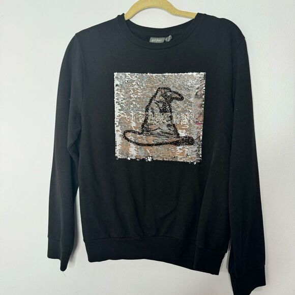 Harry Potter Slytherin black sweatshirt size medium - Picture 2 of 6